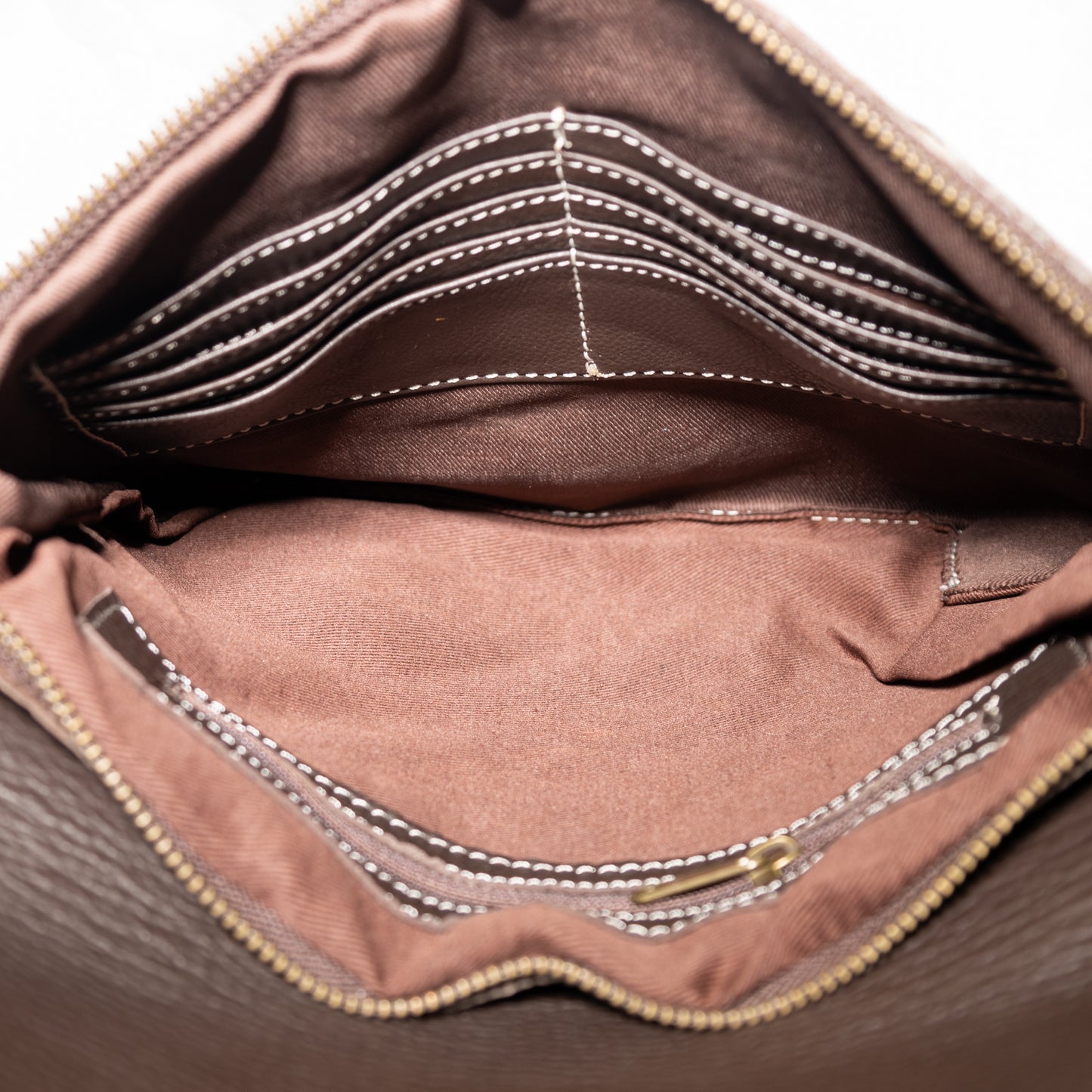#156 CROSS BODY/ LACED IN FRONT/ FRINGED/ LEATHER BACK