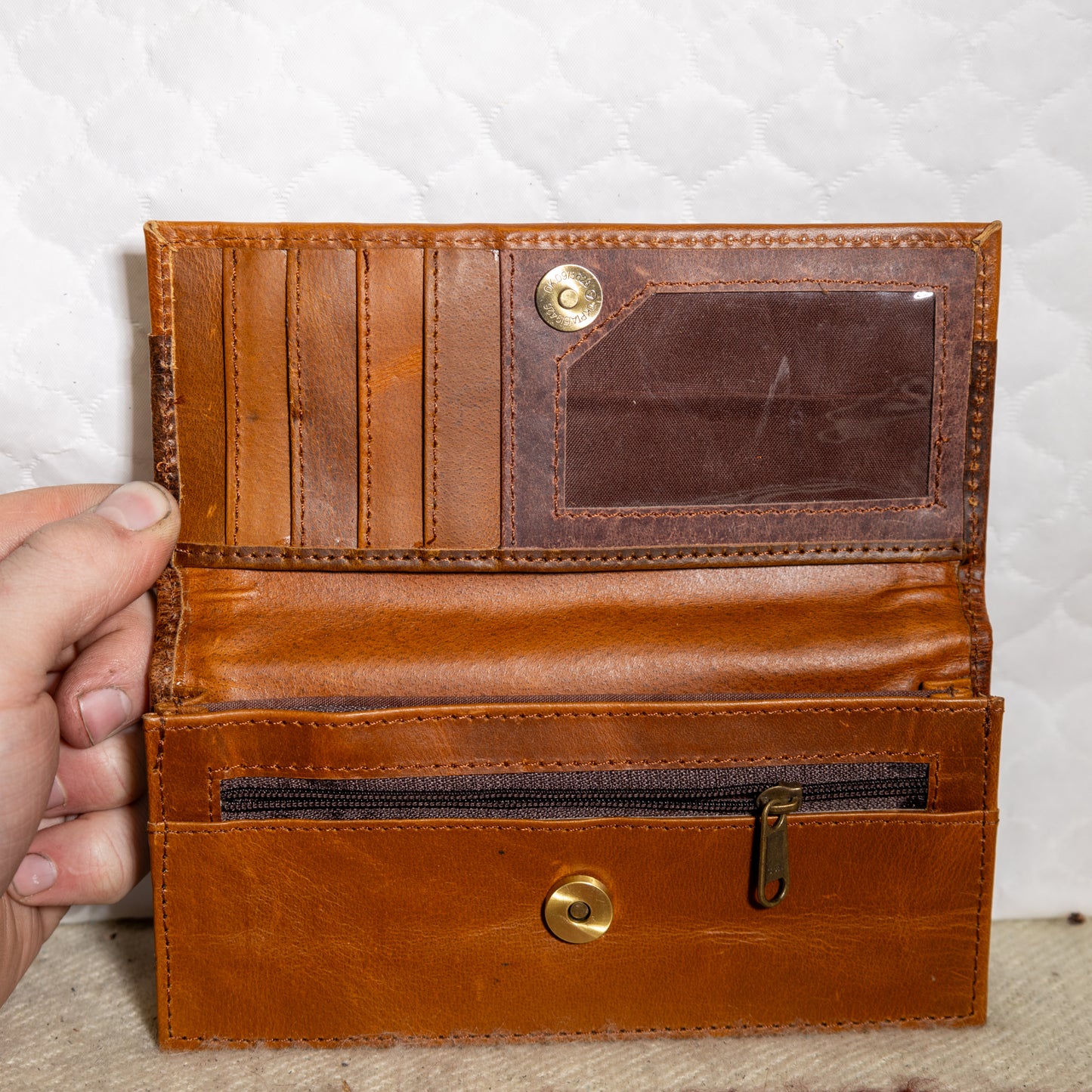 #47 FOLD OVER WALLET W/ CLASP