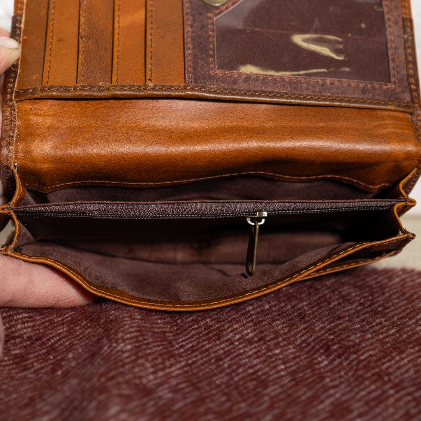 #47 FOLD OVER WALLET W/ CLASP