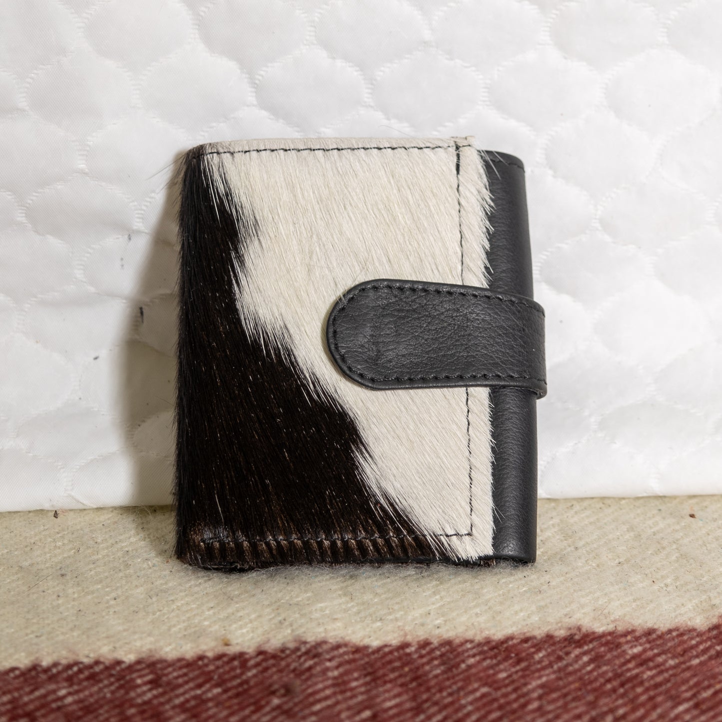 #50 SMALL COWHIDE FOLD OVER WALLET