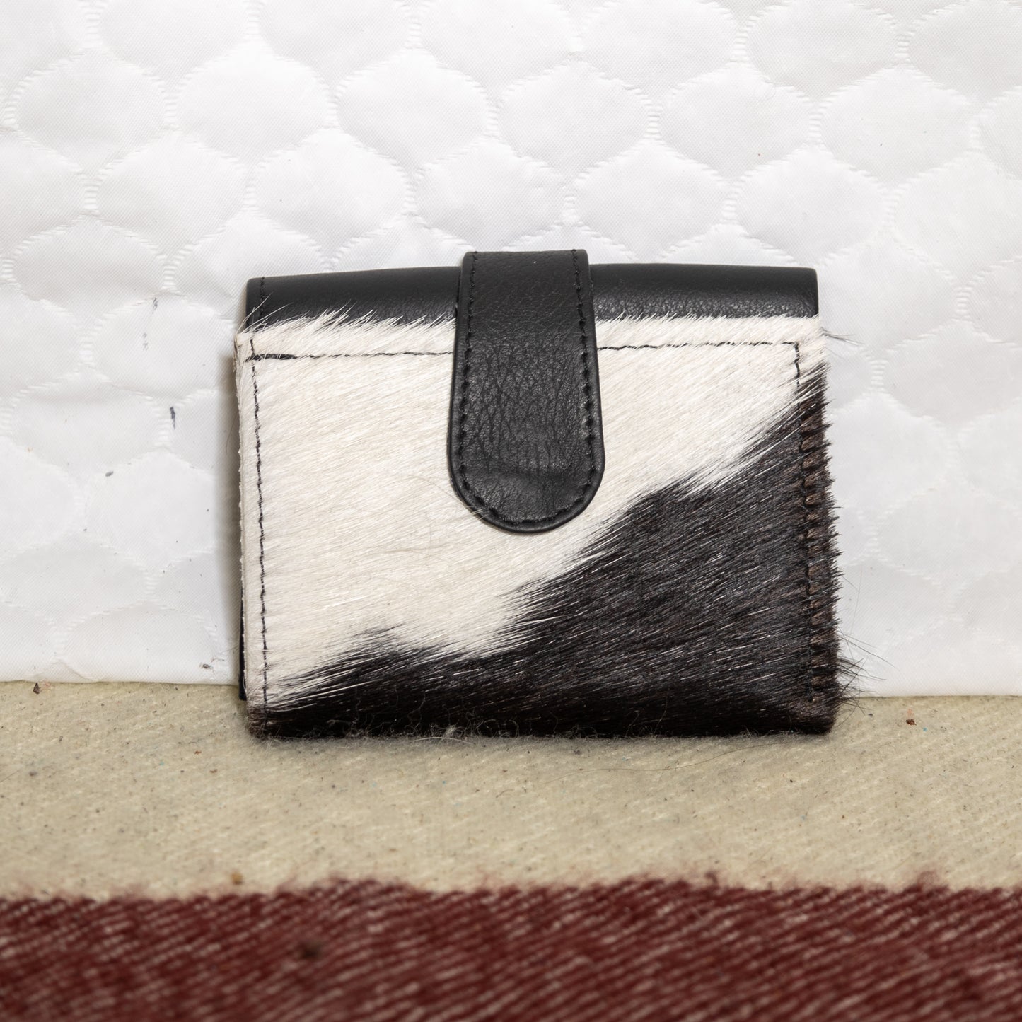 #50 SMALL COWHIDE FOLD OVER WALLET