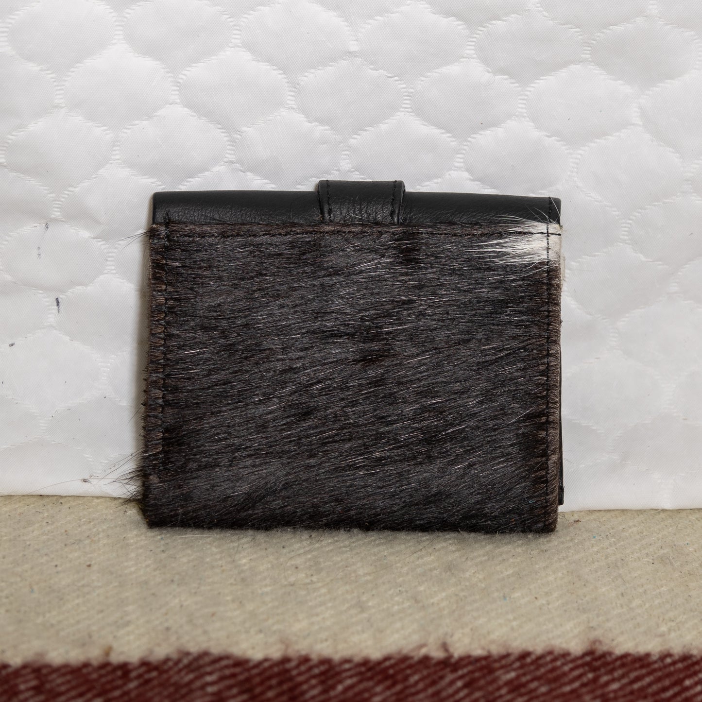 #50 SMALL COWHIDE FOLD OVER WALLET