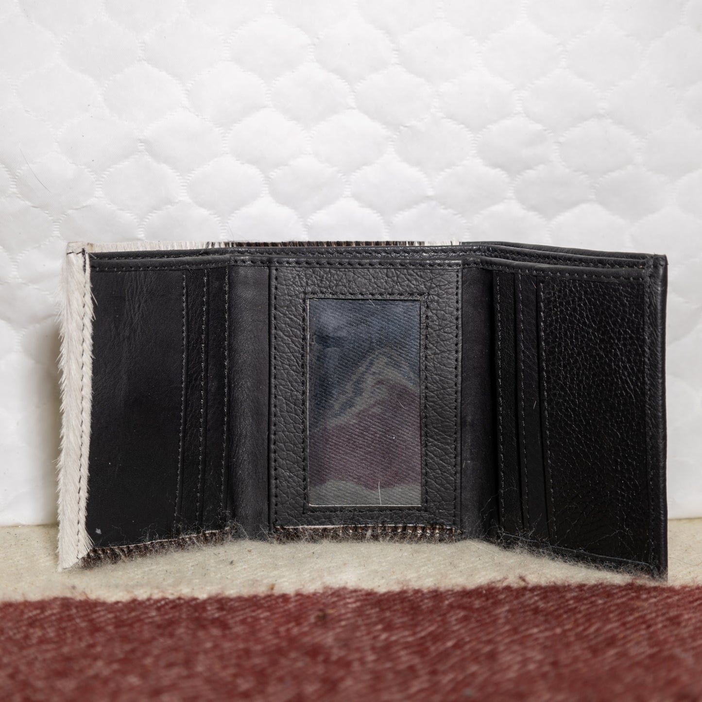 #50 SMALL COWHIDE FOLD OVER WALLET