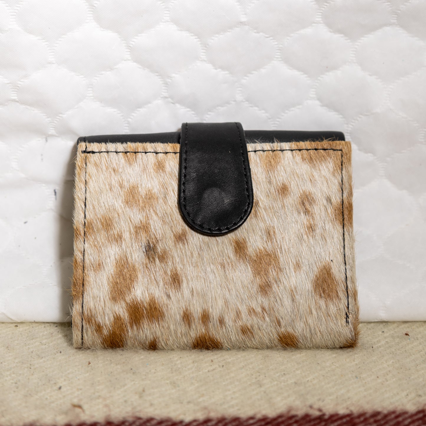 #50 SMALL COWHIDE FOLD OVER WALLET