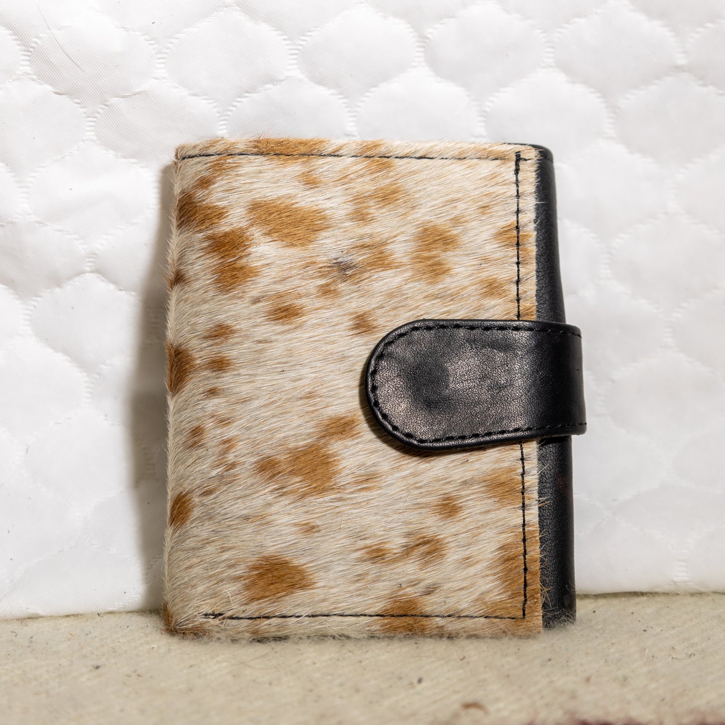 #50 SMALL COWHIDE FOLD OVER WALLET