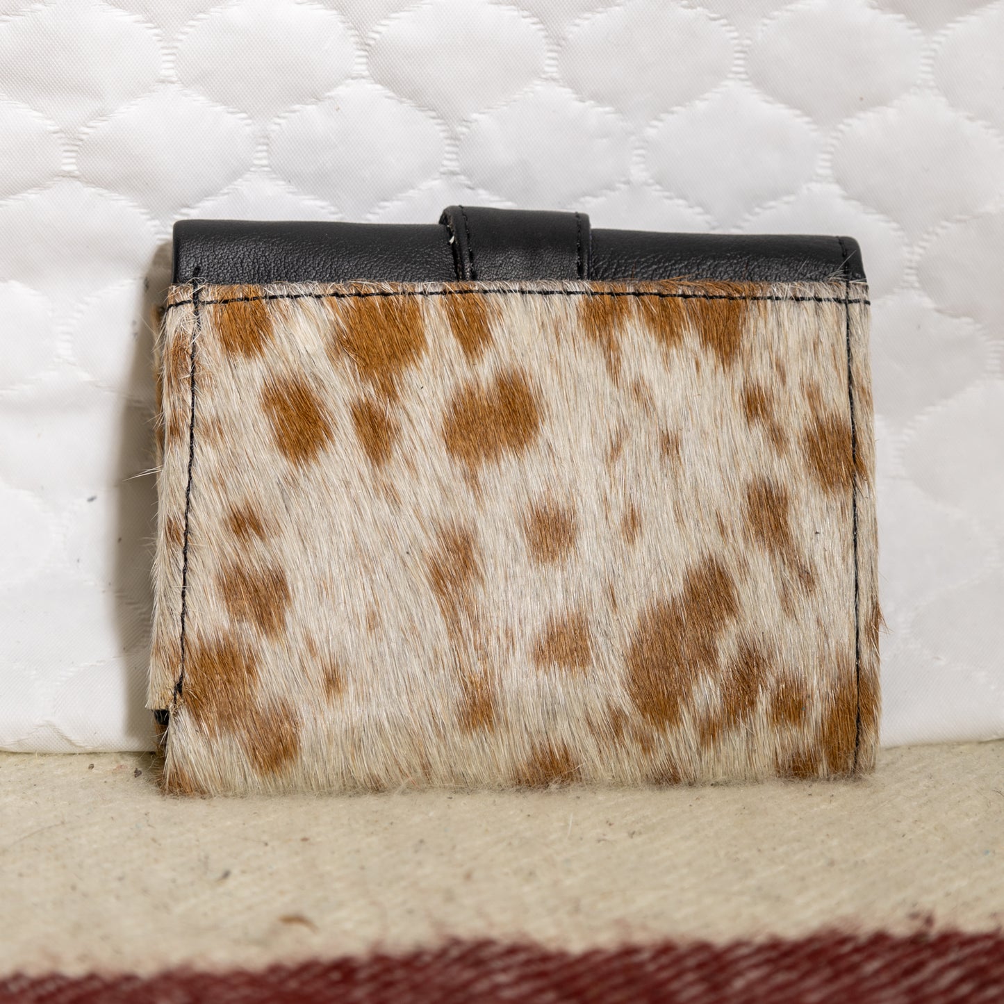 #50 SMALL COWHIDE FOLD OVER WALLET