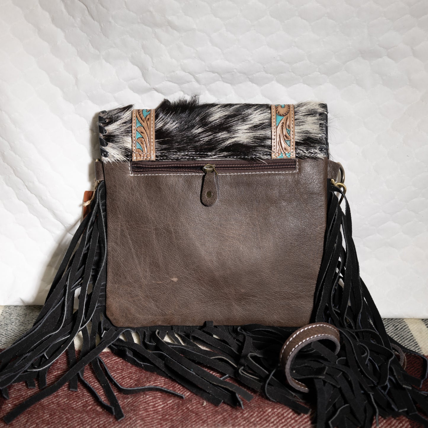 #54 CROSSBODY FOLDOVER W/ FRINGE