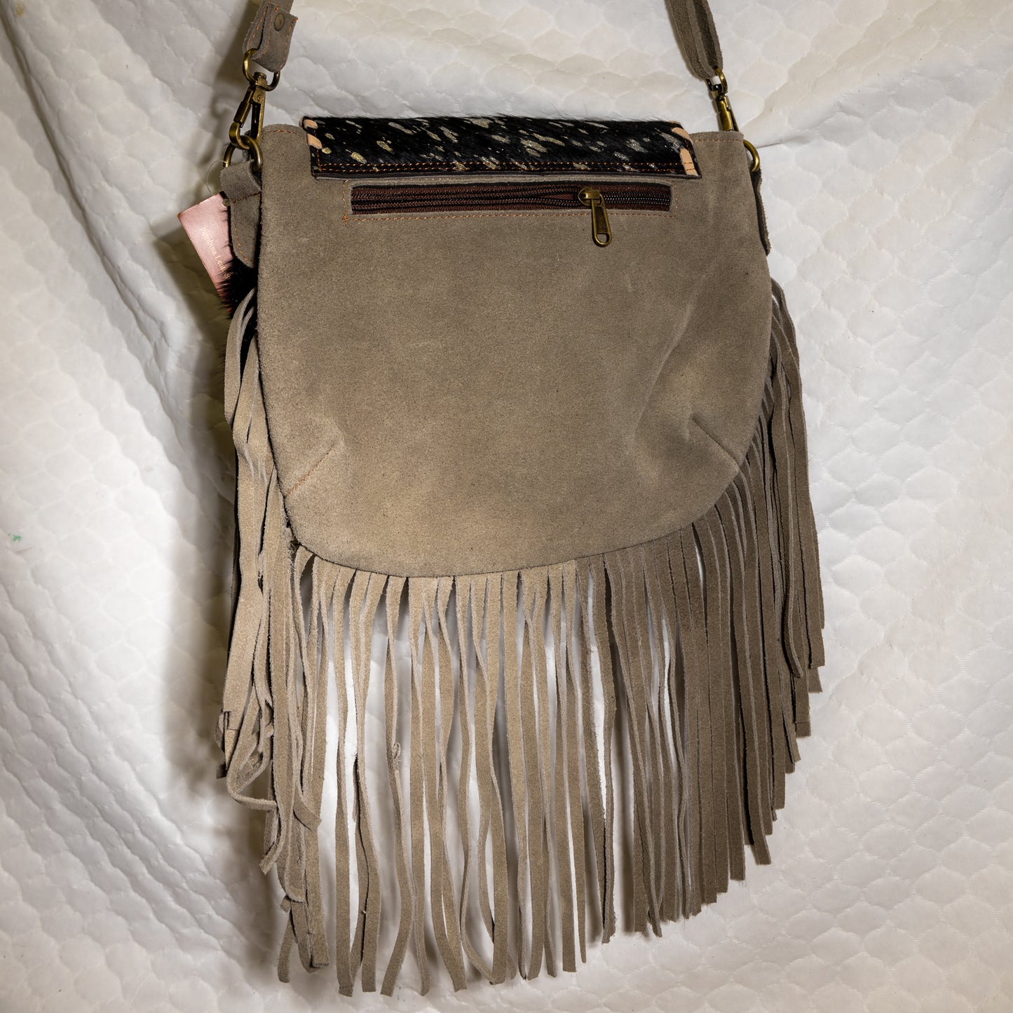 #56 CROSS BODY WITH BRAIDED EDGE