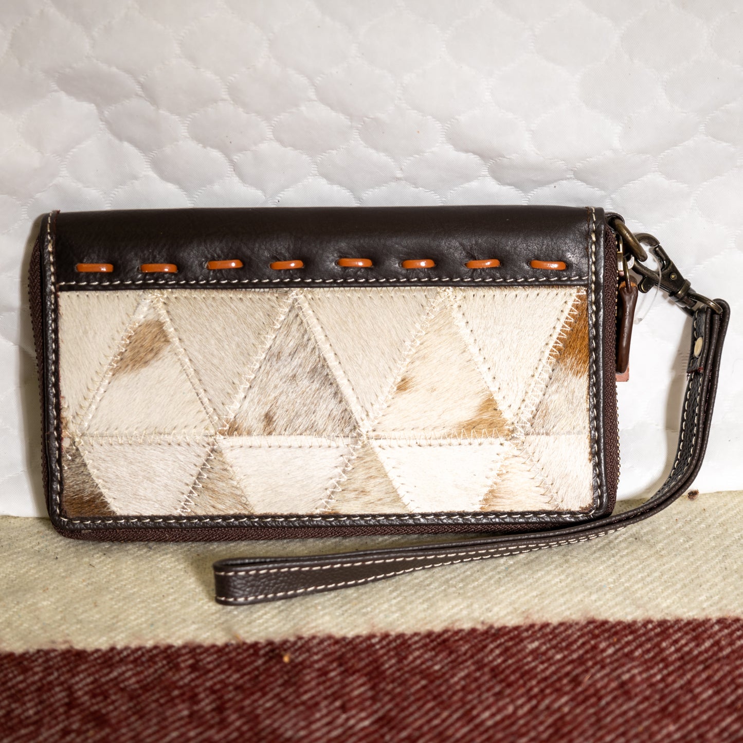 #66 PATCH WALLET/ WRISTLET/ LACING AROUND TOP