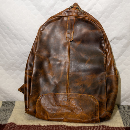 #97 BACKPAK ALL LEATHER/ LINED/ PADDED POUCH