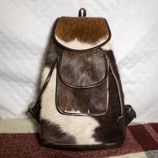 #98 BACKPACK /FRONT POUCH / LEATHER BACK