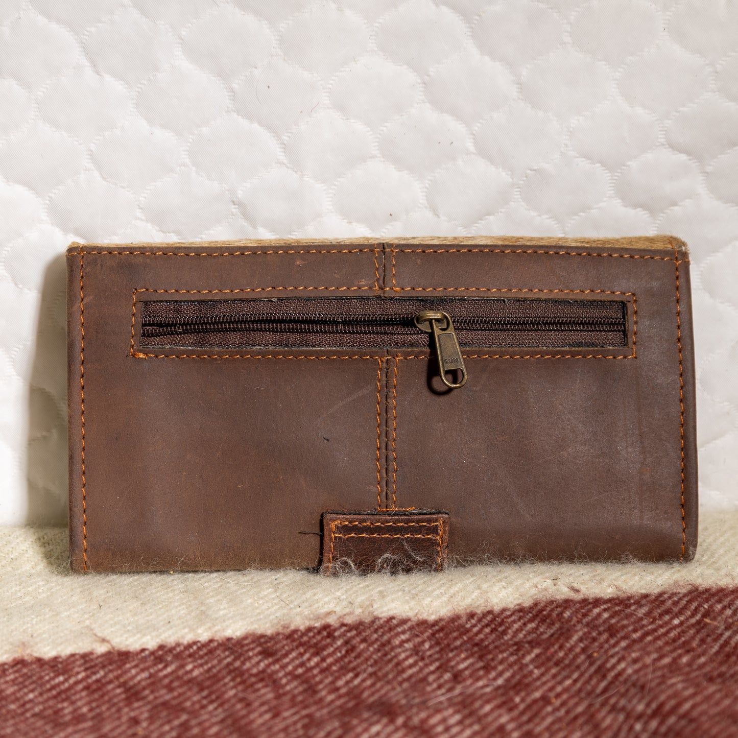 #196 WALLET DOUBLE SIDED ALL LEATHER