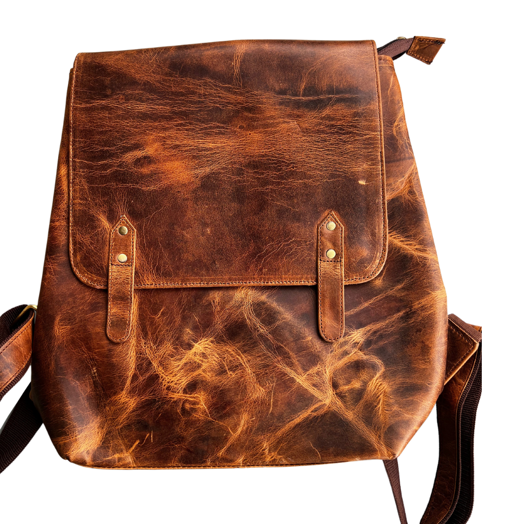 #160 LEATHER BACKPACK